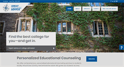 Desktop Screenshot of greatcollegeadvice.com
